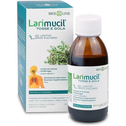 BiosLine Larimucil ® - хранителна добавка под формата на сироп за гърло, 120мл