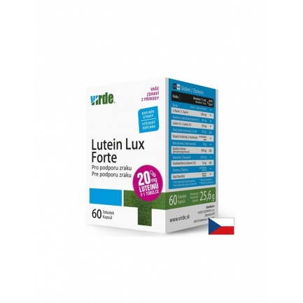 Lutein Lux Forte – Лутеин, зеаксантин и цинк за добро зрение и защита на очите, 60 капсули