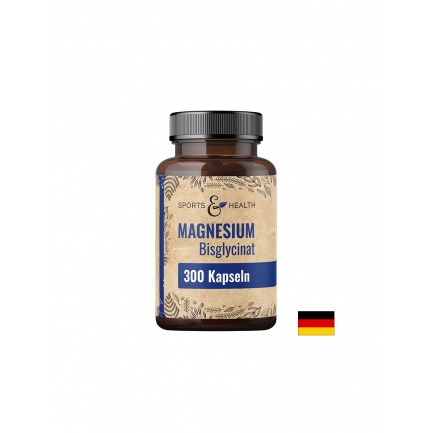 Магнезий (бисглицинат) 133 mg – Мускули, сърце и нервна система, 300 капсули