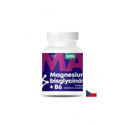 Магнезий (бисглицинат) 250 mg + Витамин B6 – Здрава мускулна функция и сърдечно-съдова система, 90 капсули