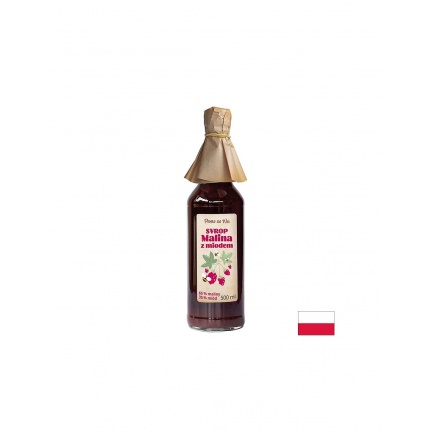 Малинов сироп с пчелен мед, 500 ml