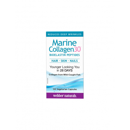 Marine Collagen30® Bioelastin peptides - Морски колаген с био еластинови пептиди, 120 капсули