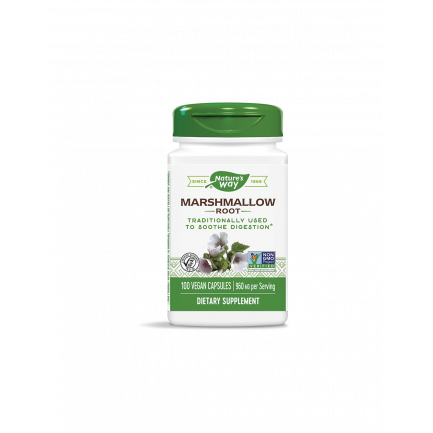 Marshmallow Root/ Бяла ружа (корен) 480 mg x 100 капсули Nature’s Way