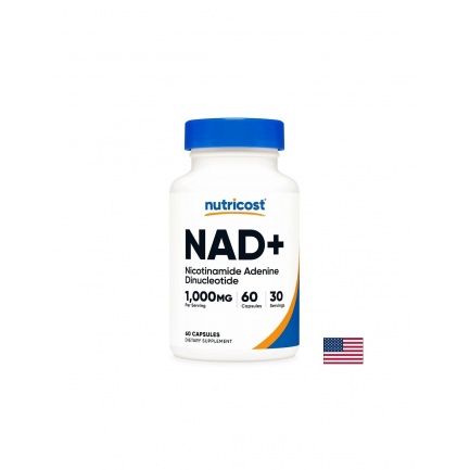 NAD+ (никотинамид аденин динуклеотид) – Анти-ейджинг и клетъчно възстановяване, 500 mg, 120 капсули