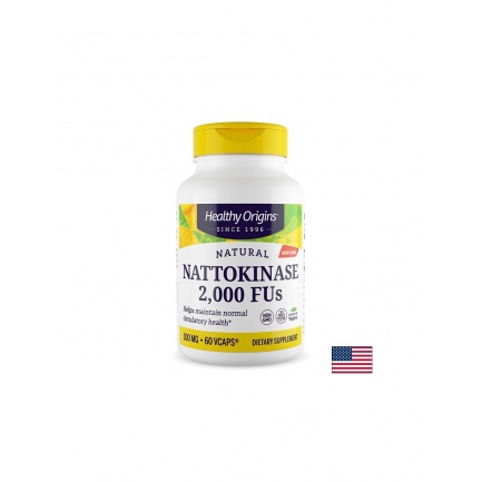 Натокиназа – Здраво кръвообращение и нормално кръвно налягане, 100 mg / 2000 FU, 60 вегетариански капсули