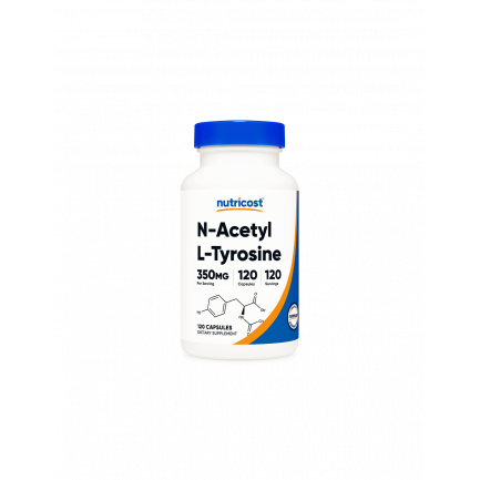 Нервна и мозъчна дейност - Н-Ацетил Л-Тирозин (N-Acetyl L- Tyrosine),120 капсули Nutricost