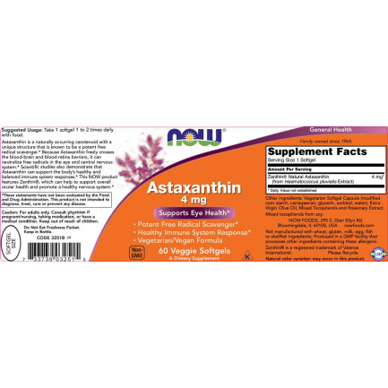 Astaxanthin 4 mg