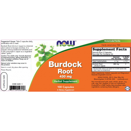 Burdock Root 430 mg