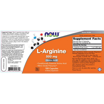 L-Arginine 500 mg