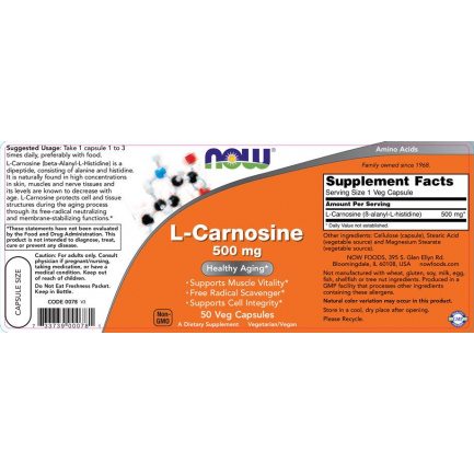 L-Carnosine 500 mg