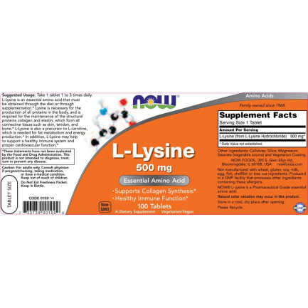 L-Lysine 500 mg
