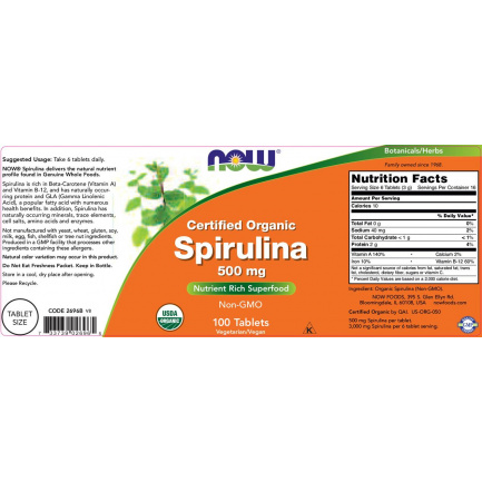 Spirulina 500 mg