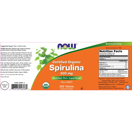 Spirulina 500 mg