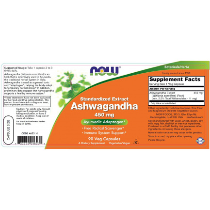 Ashwagandha Extract 450 mg