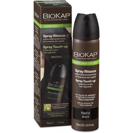 Nutricolor Delicato Spray Touch-up Black - Оцветяващ спрей за коса - черен, 75мл