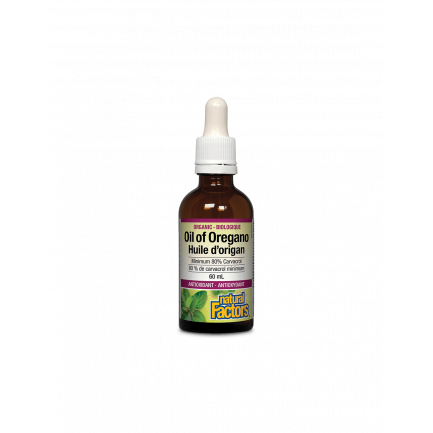 Oil Оf Oregano Organic/ Риган органик (масло) 30 mg х 60 ml/ 375 дози Natural Factors