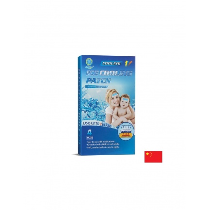 KONGDY Охлаждащи гел пластири – При висока температура, 4 броя, 5×12 см