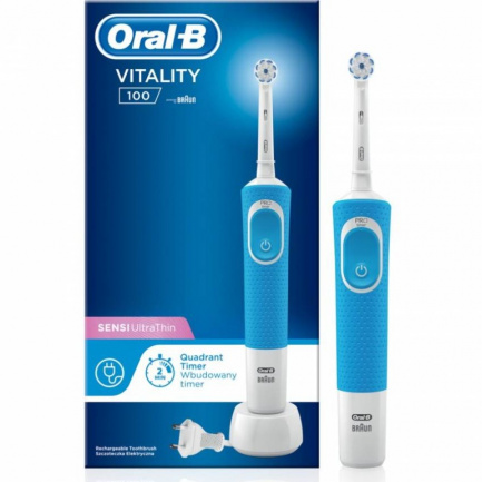Oral-B Vitality 100 Sensi UltraThin D100.413.1 Blue Електрическа четка за зъби
