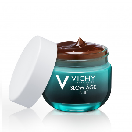 Vichy Slow Age Нощен крем и маска в едно за насищане с кислород и регенериране на кожата 50 мл