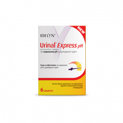 Уринал Експрес pH за уринарен тракт x6 сашета / Urinal Express pH - Walmark