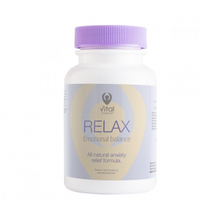 Vital Concept Relax намалява стреса и успокоява съня 60 капс., хранителна добавка
