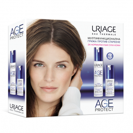 Uriage Age Protect Мултифункционален крем против стареене за нормална към комбинирана кожа 40 ml + Околоочен крем против стареене 15 ml