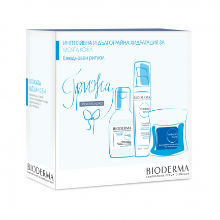 Bioderma Комплект Hydrabio Серум 40 ml + Hydrabio Крем 50 ml + Hydrabio H2O 100 ml