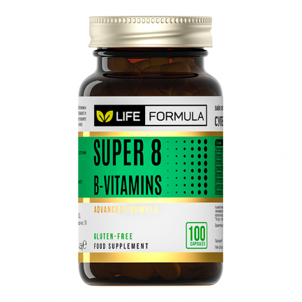 Супер 8 В-витамини х100 капсули