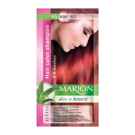Marion Оцветяващ шампоан 65 Винено червен 40 ml