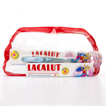 Lacalut Детски паста + четка 4-8 год.