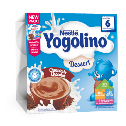 Nestle Yogolino Млечен десерт с ванилия 100 g x4 броя
