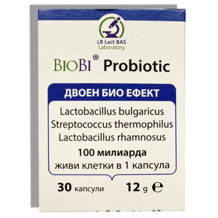 Biobi Пробиотици с Инулин х30 капсули
