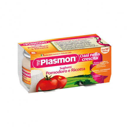Plasmon 1473 Доматен паста сос с рикота 10+м 2 бр. х80 ml