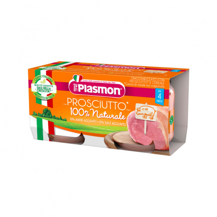 Plasmon 9048 Пюре прошуто (свинско) месо 4+м 2 бр. х80 ml