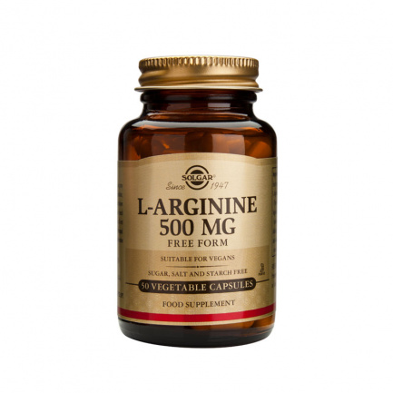 Solgar L-Аргинин 500 mg х50 растителни капсули