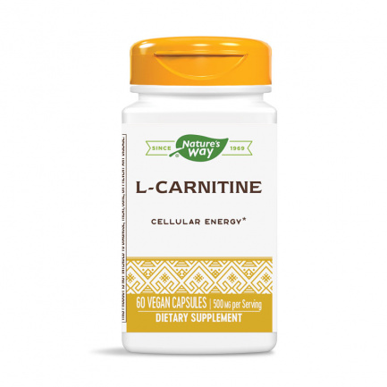 Nature's Way Л-Карнитин 500 mg х60 капсули