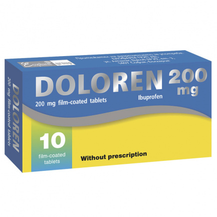 Долорен 200 mg х10 таблетки