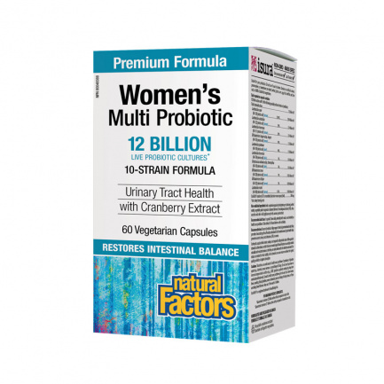 Natural Factors Мултипробиотик за жени 12 млрд. активни пробиотици х60 капсули