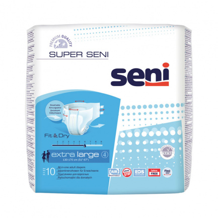 Super Seni Универсални пелени за възрастни, размер XL х10 броя