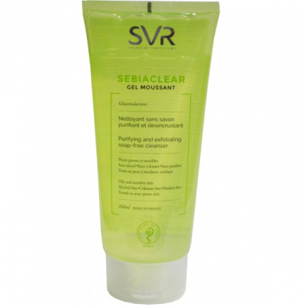 SVR Sebiaclear Измивна гел-пяна за лице за мазна кожа 200 ml