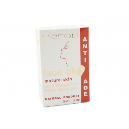 Масло против бръчки за лице за зряла кожа / Anti-Wrinkle Face Oil for mature skin x 30 мл. - Ikarov