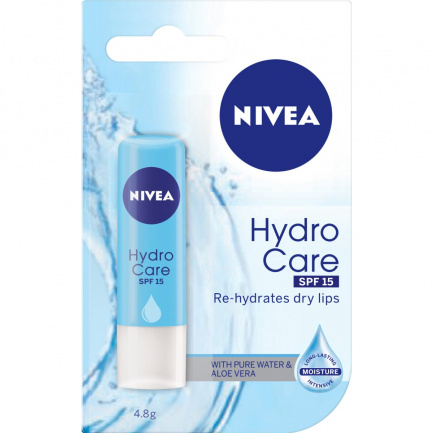 Nivea Хидратиращ балсам за устни Hydro Care SPF15 4.8g