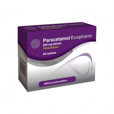 Ecopharm Парацетамол 500 мг. x20 таблетки