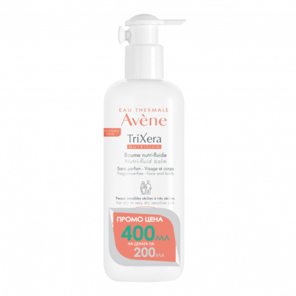 Avene Промо Trixera Нутри-флуиден балсам за много суха кожа 400 мл