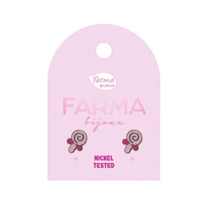 FARMA BIJOUX Обици близалка 7 mm, сребърна PS972