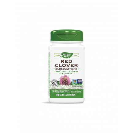 Red Clover Blossom Herb/ Червена детелина (цвят и билка) 400 mg х 100 капсули Nature’s Way