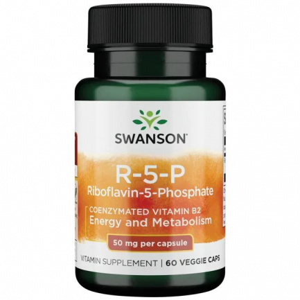 Swanson R-5-P Riboflavin-5-Phosphate x60 веган капсули