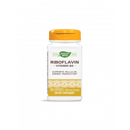 Riboflavin Vitamin B2/ Витамин В2 100 mg x 100 капсули Nature’s Way