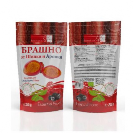 Balevski & Kirov Брашно от изсушени шипкови плодове с брашно от арония Doy-Pack 200-400 микрона 250 g
