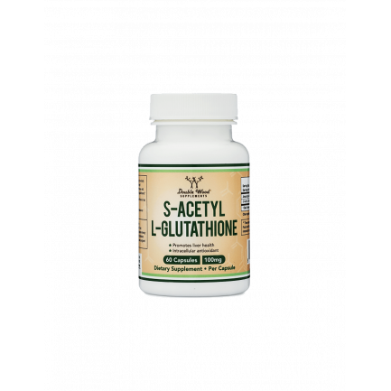 S-Acetyl-L-Glutathione/ S-Ацетил-L-Глутатион, 60 капсули Double Wood